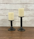 lndustrial Pipe Candle Holder- Set of 2
