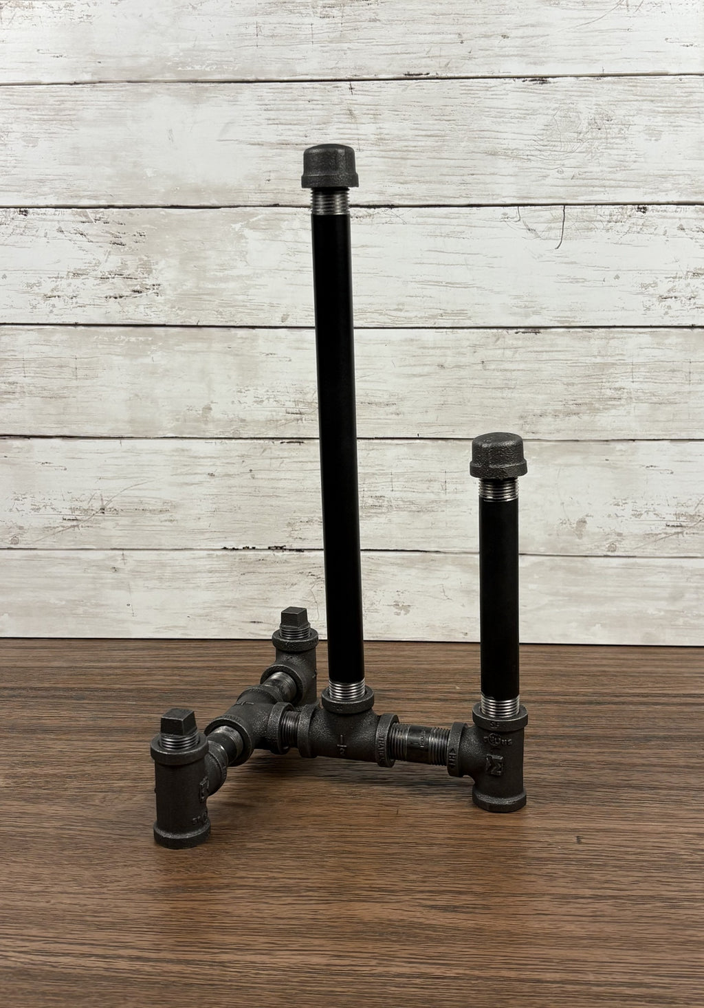 Black Iron Pipe Freestanding Paper Towel Holder
