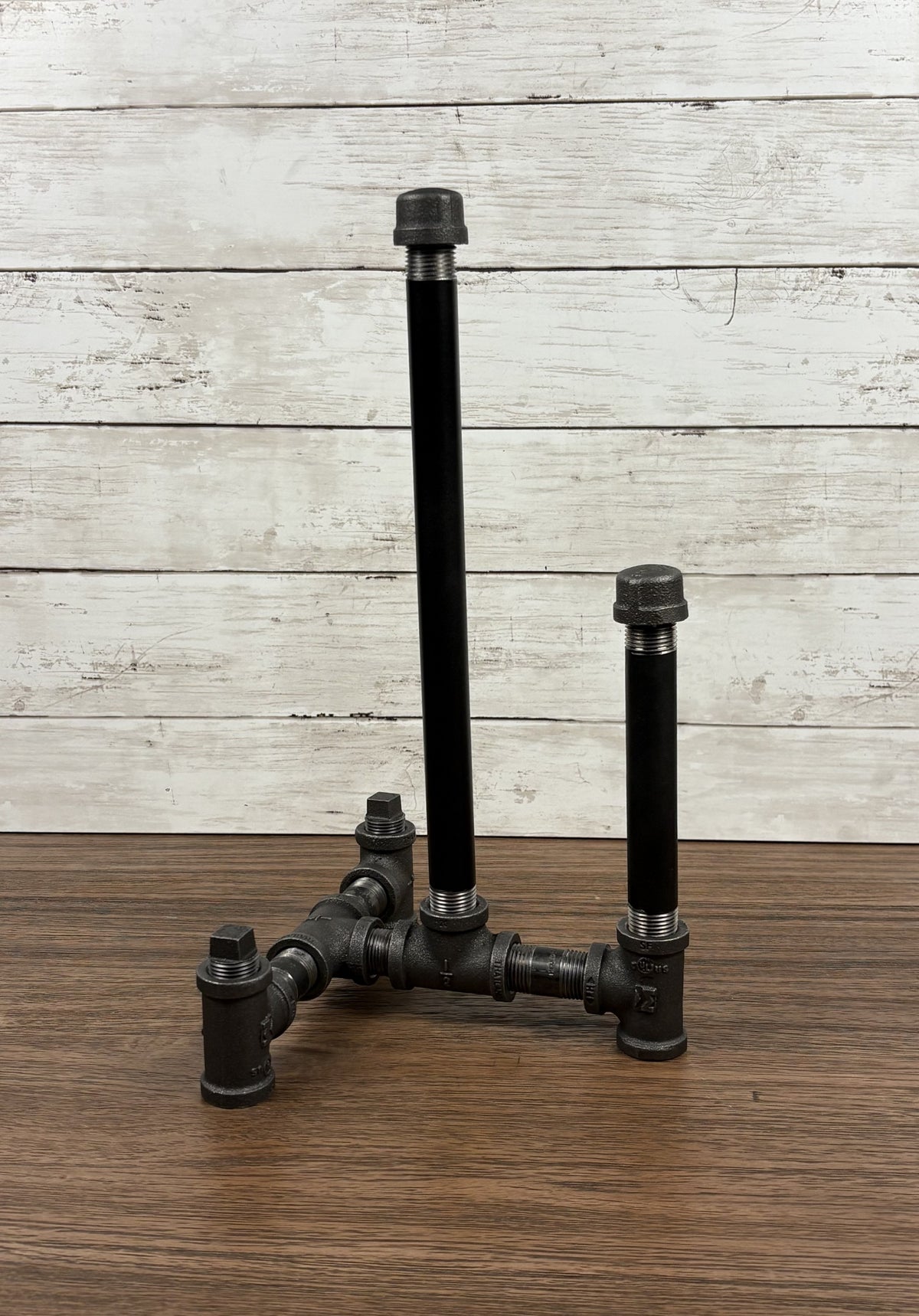 Black Iron Pipe Freestanding Paper Towel Holder