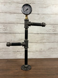 Two-Tier Black Iron Pipe Jewelry Stand