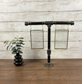 Black Iron Pipe Double 4×6 Picture Frame Display Stand
