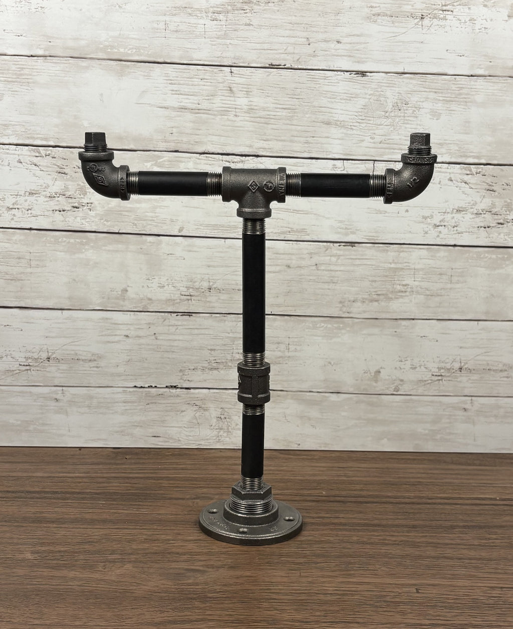 Black Iron Pipe Freestanding Towel Holder