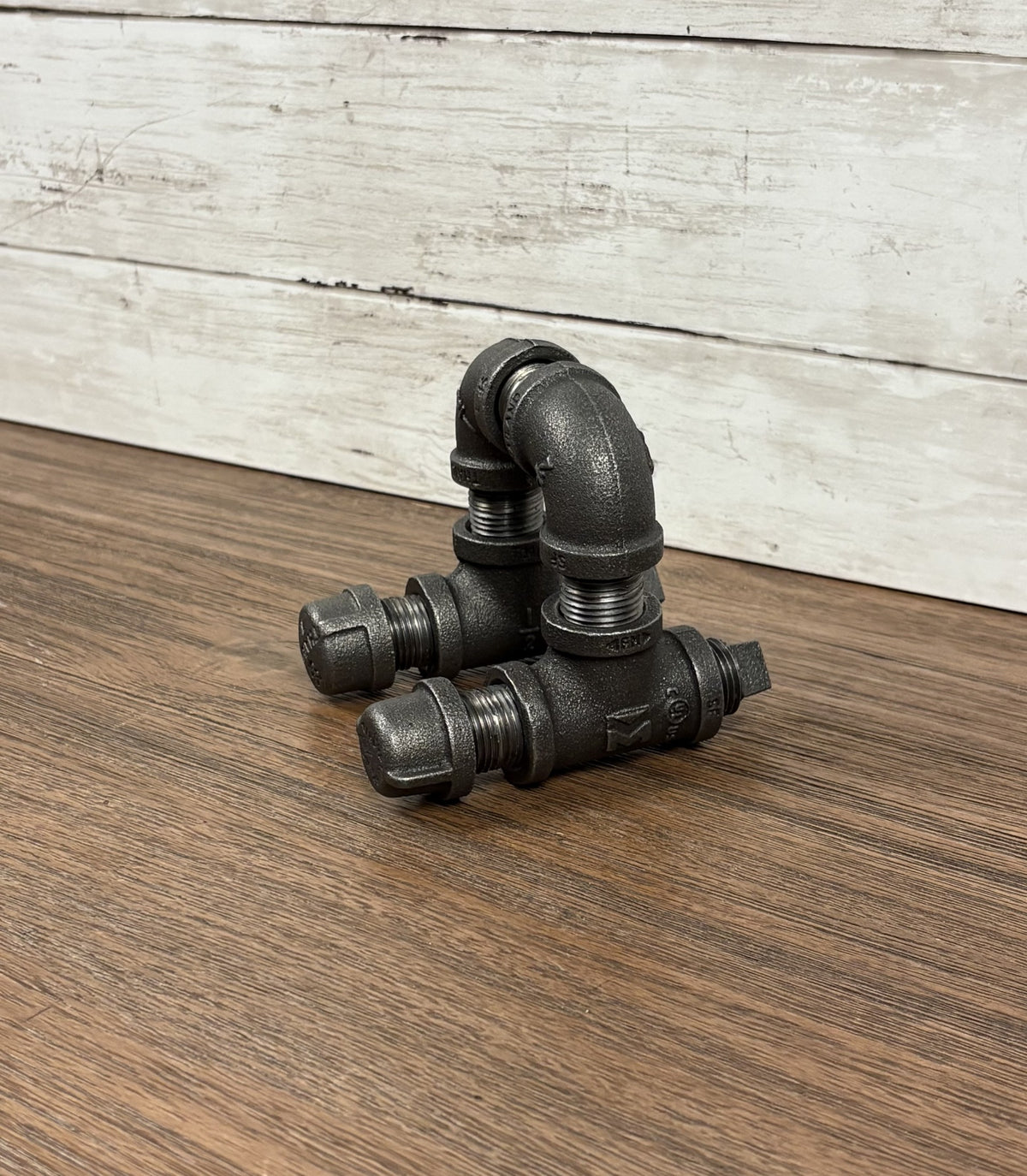 Black Iron Pipe Business Card Holder