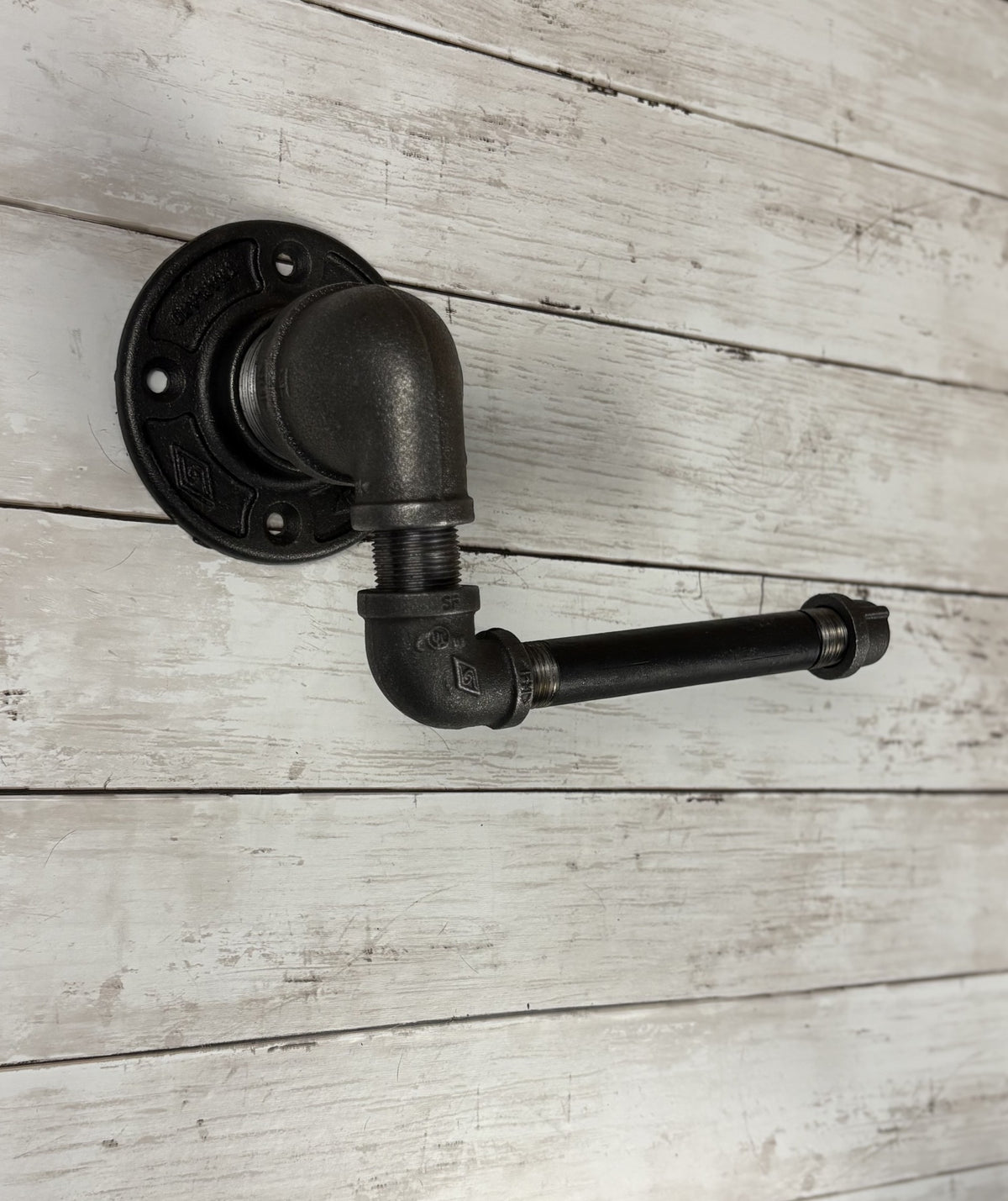 Black Iron Pipe Toilet Paper Holder
