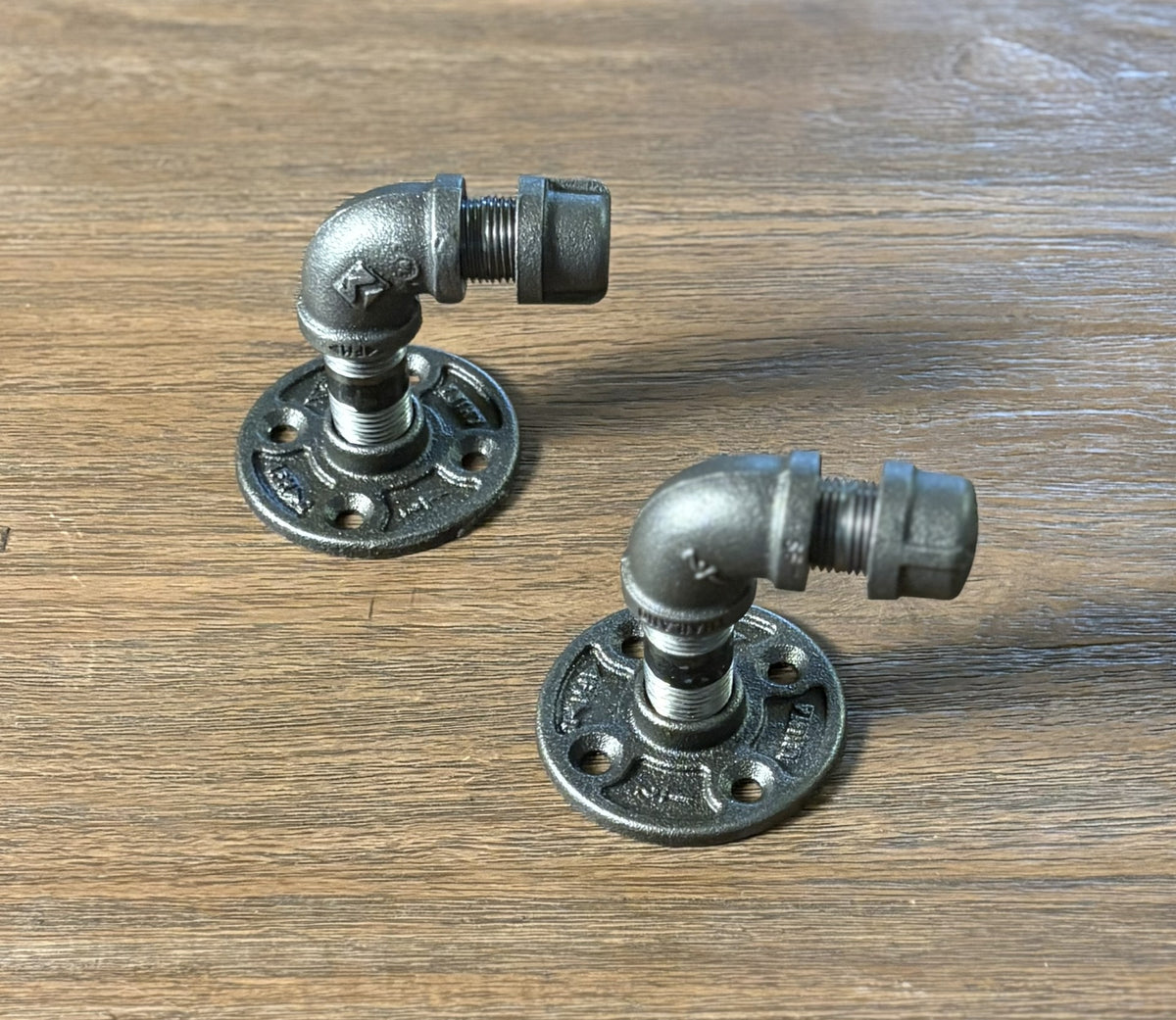 Black Iron Pipe Bathroom Hardware Set – 5 Piece