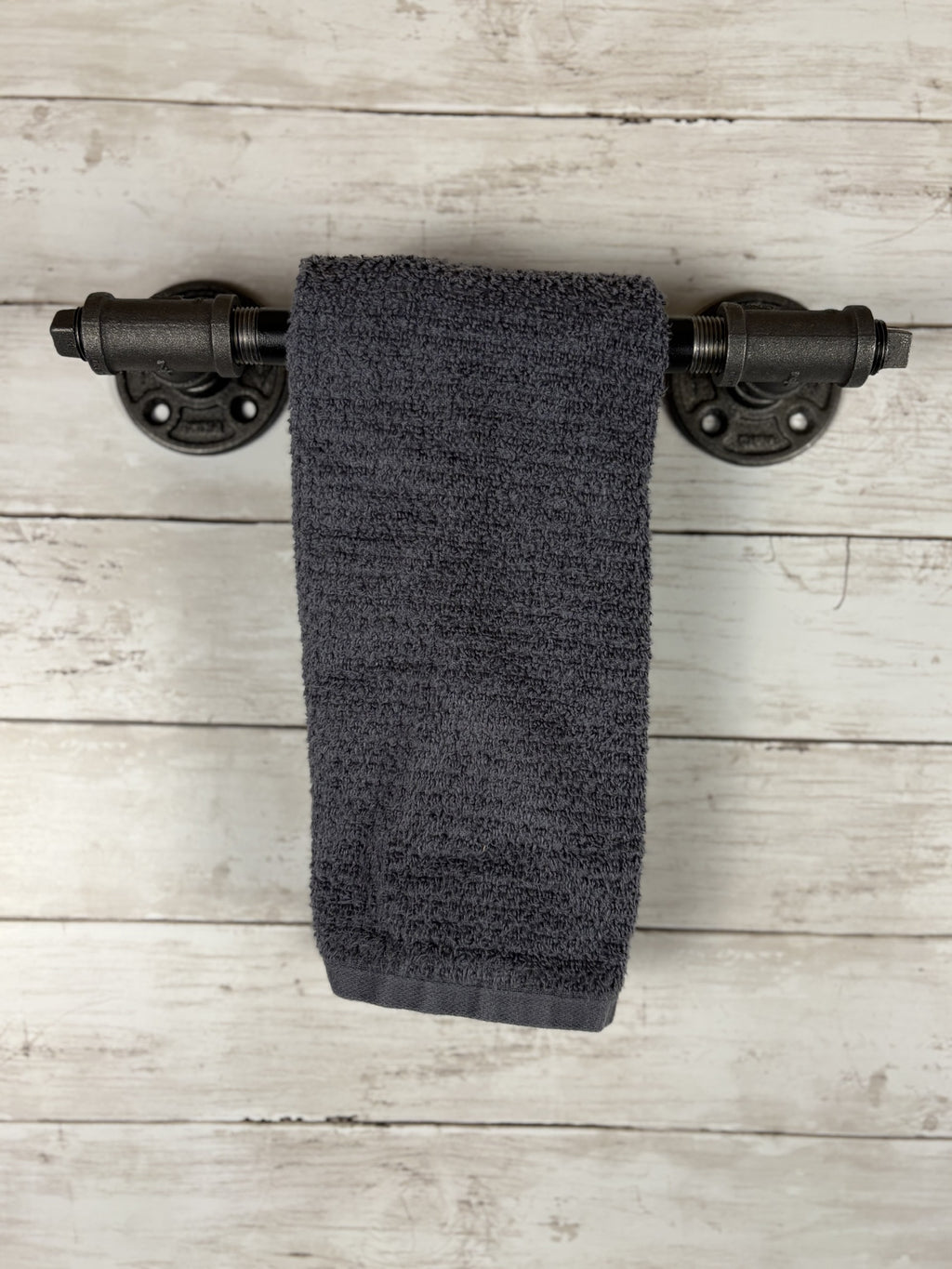 Black Iron Pipe Hand Towel Holder