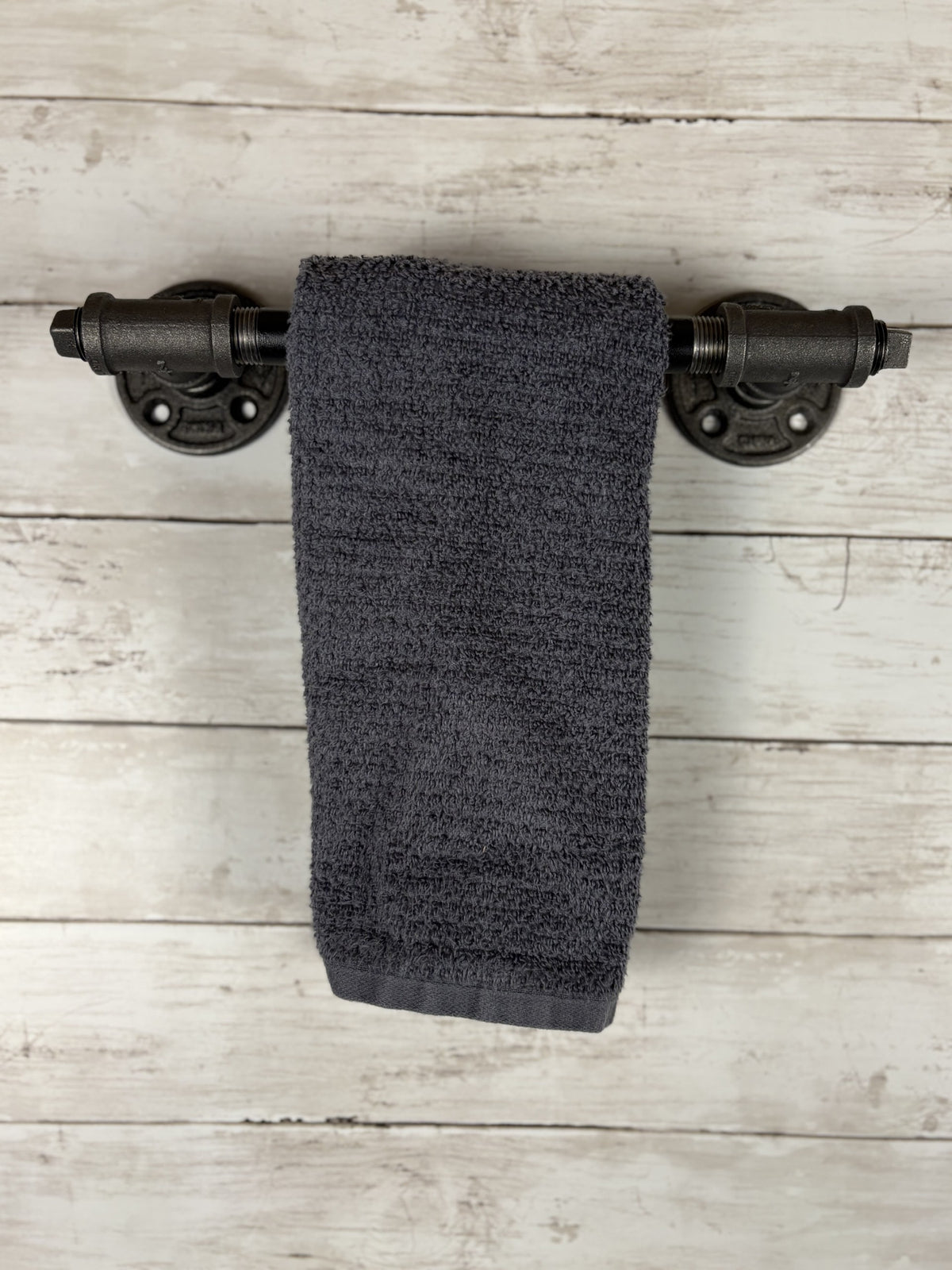 Black Iron Pipe Hand Towel Holder