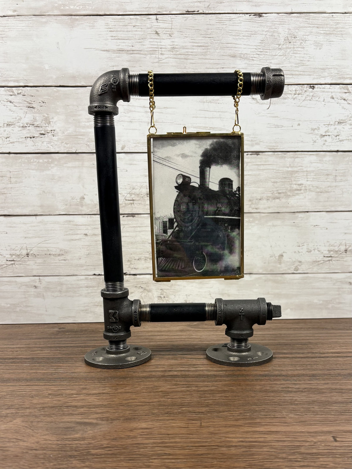 Black Iron Pipe 4x6 Picture Frame