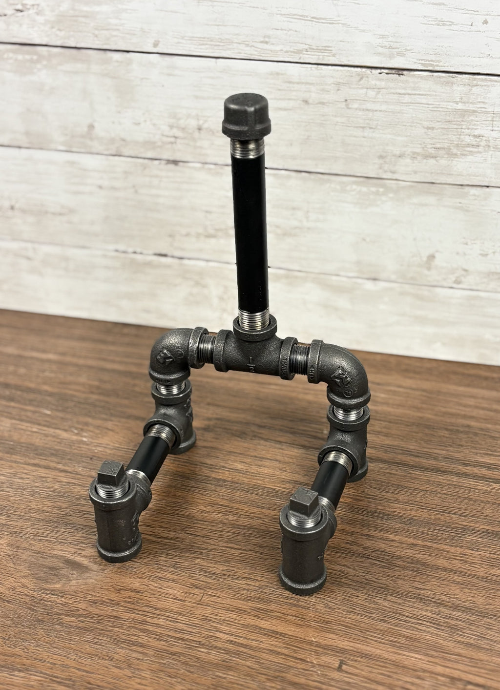Industrial Black Pipe Picture Frame Holder