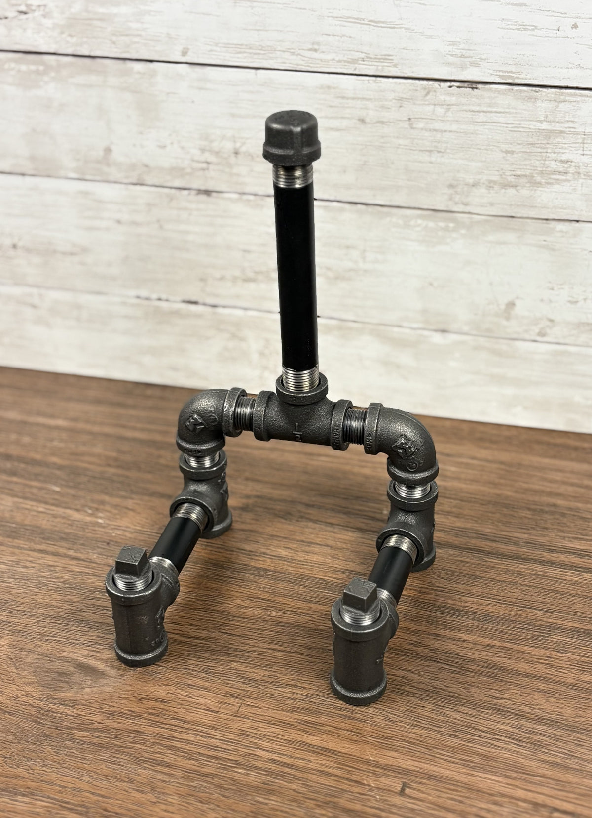 Industrial Black Pipe Picture Frame Holder