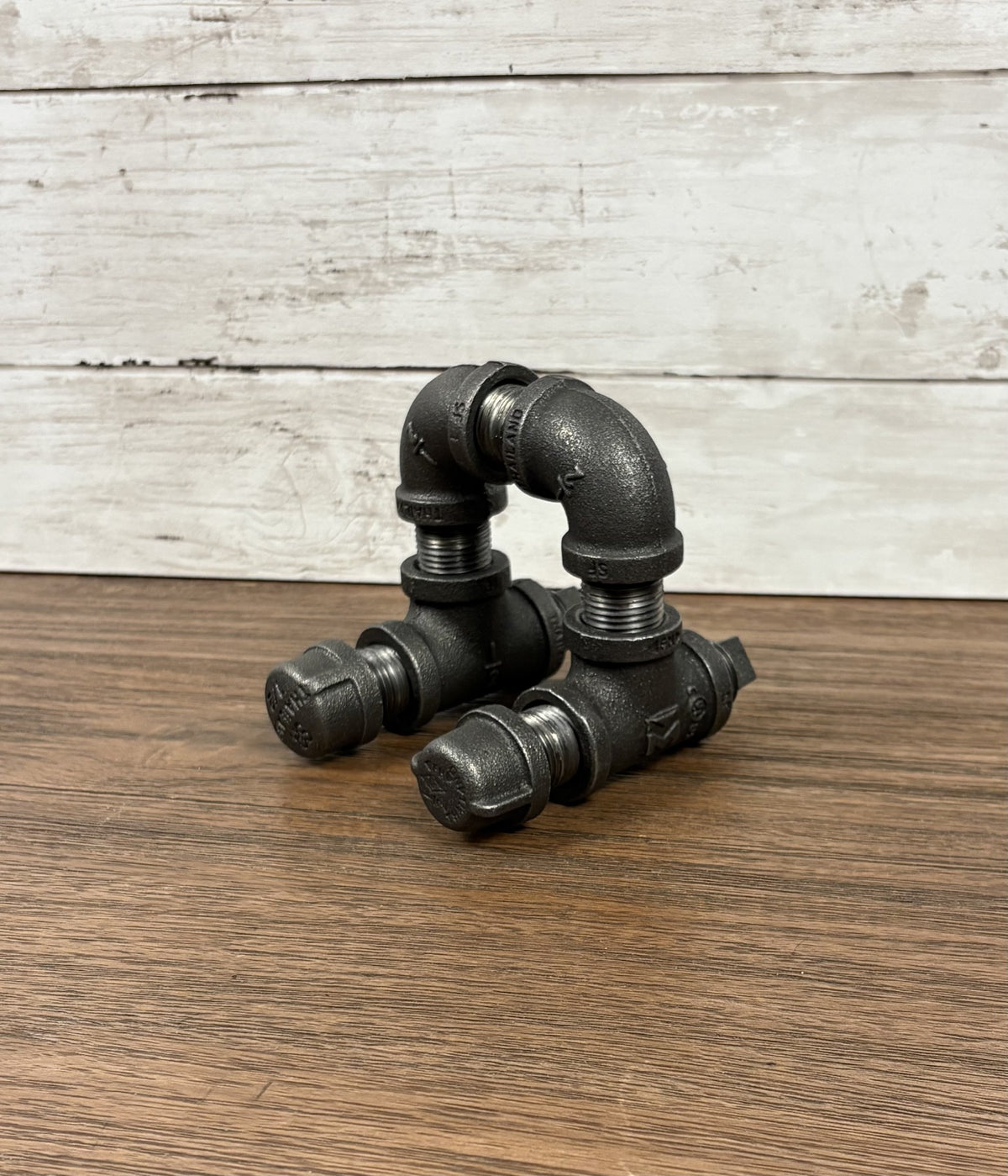 Black Iron Pipe Business Card Holder