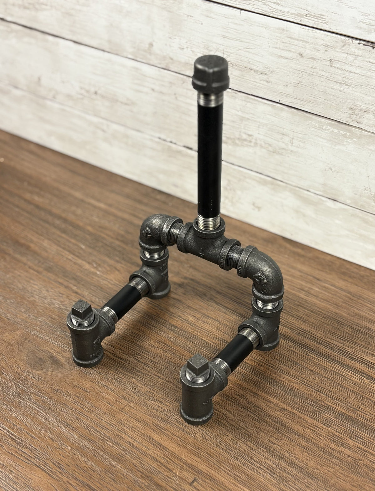 Industrial Black Pipe Picture Frame Holder