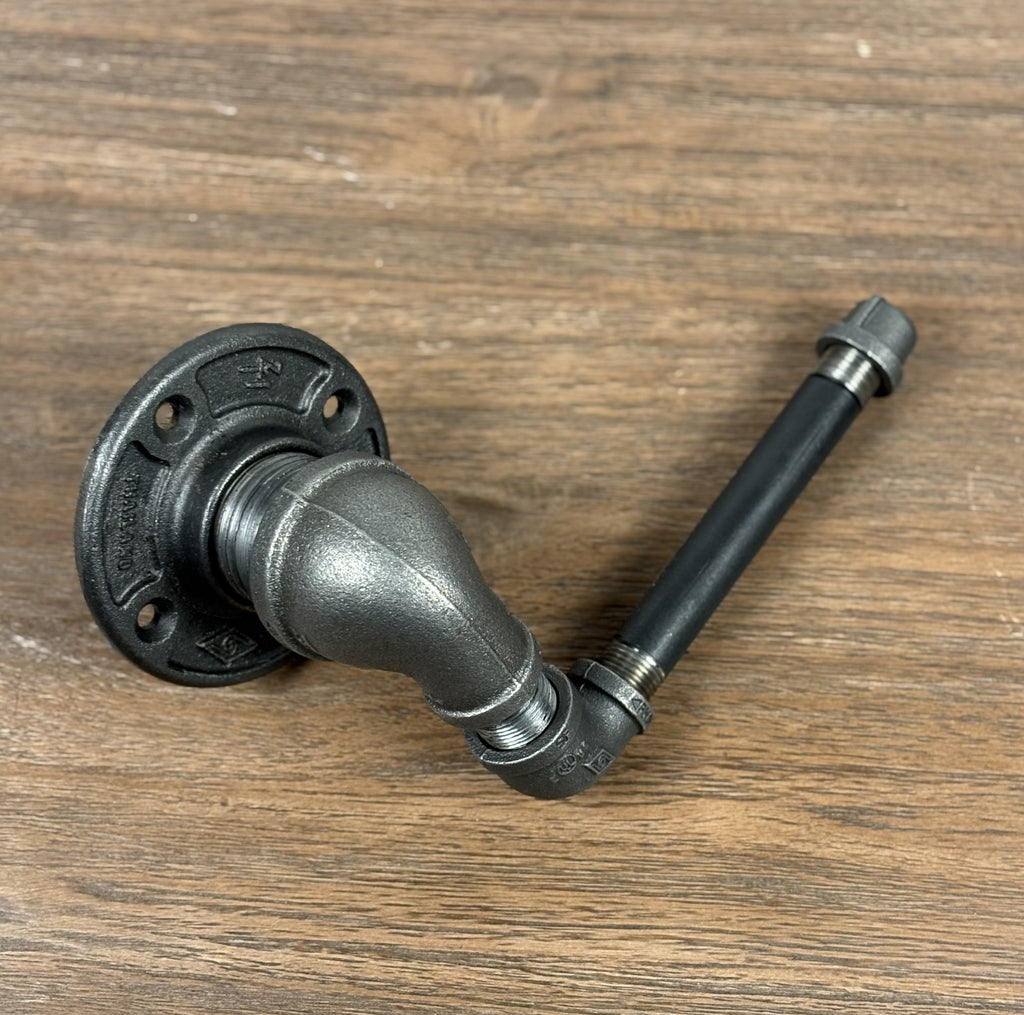 Black Iron Pipe Bathroom Hardware Set – 5 Piece