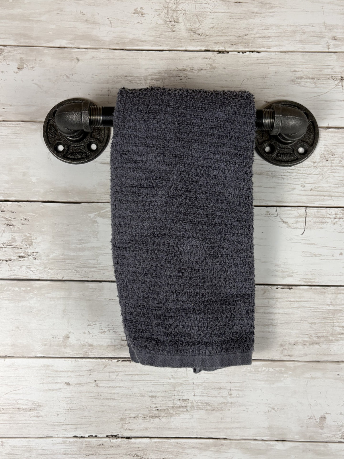 Black Iron Pipe Hand Towel Holder